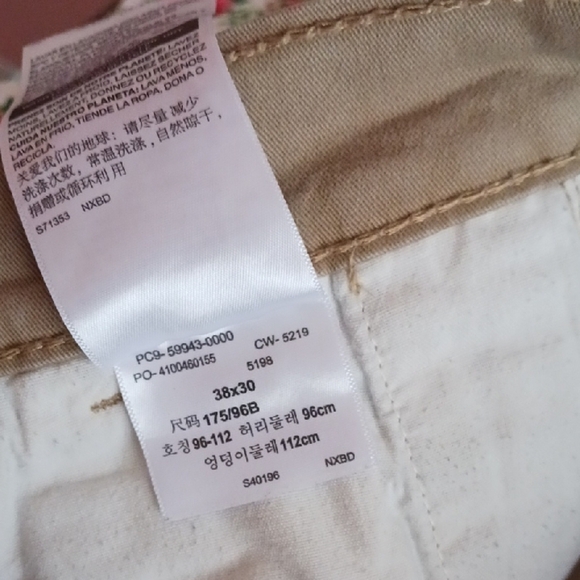 Signature By Levi Strauss & Co S67 Athletic Khaki Denim Pants - Picture 4 of 8